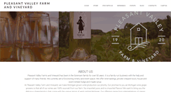 Desktop Screenshot of pleasantvalleyfarmandvineyard.com