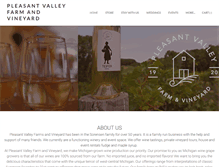 Tablet Screenshot of pleasantvalleyfarmandvineyard.com